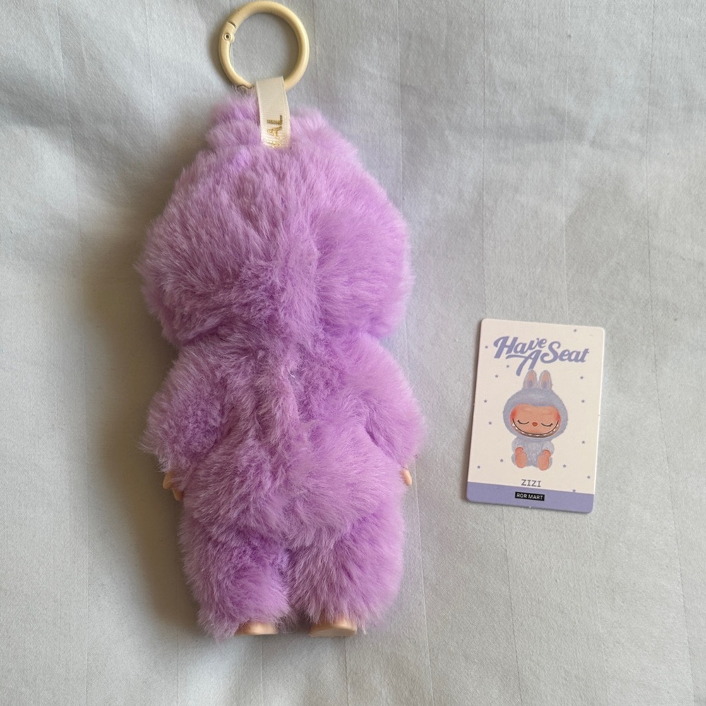 Zizi Plush Keychain Toy - Lavender Bunny Costume by - Picture 2 of 9